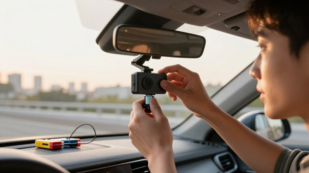 dash cam with capacitor no battery swelling