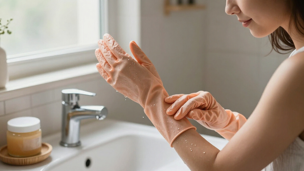 exfoliating gloves for smoother skin