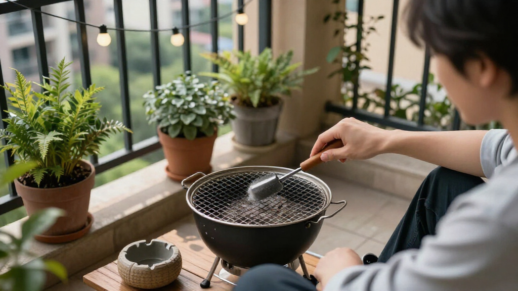 ash tool for apartment balcony