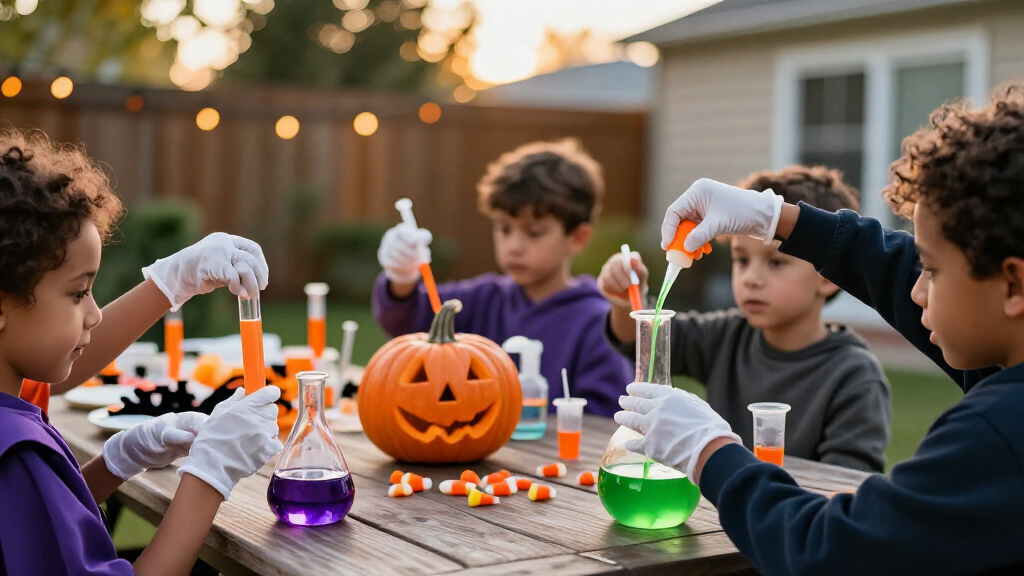 Halloween science party supplies