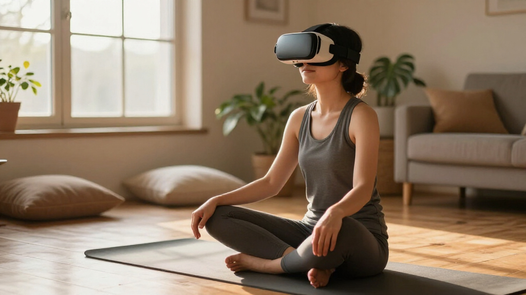 vr headset for fitness and meditation