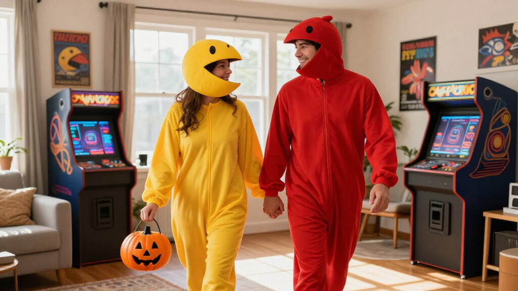 pac man and ms pac man couples costume