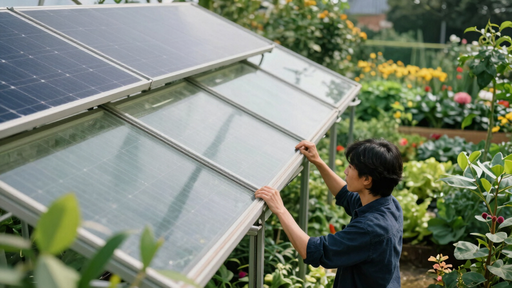 solar panels for greenhouses
