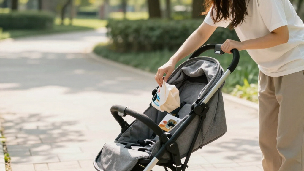 strollers with large storage basket