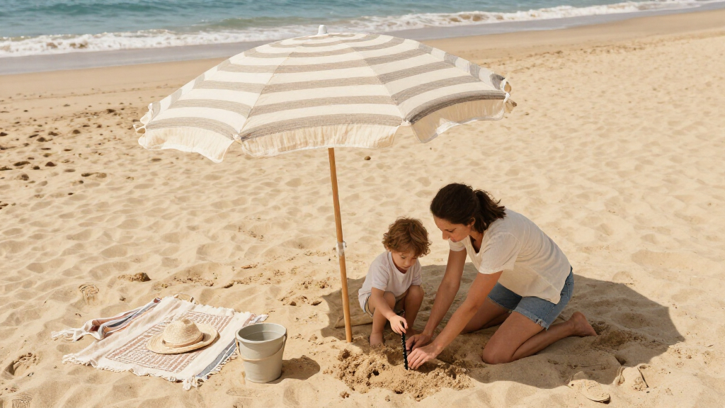 boho beach umbrellas