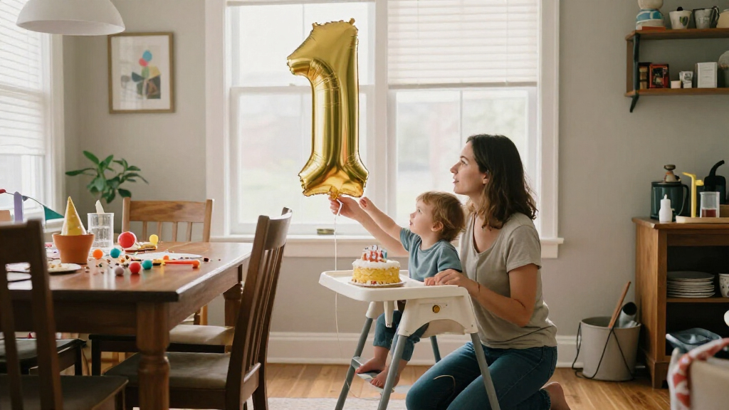 best first birthday number balloons