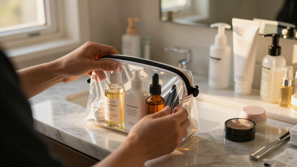 beauty and skincare travel kits