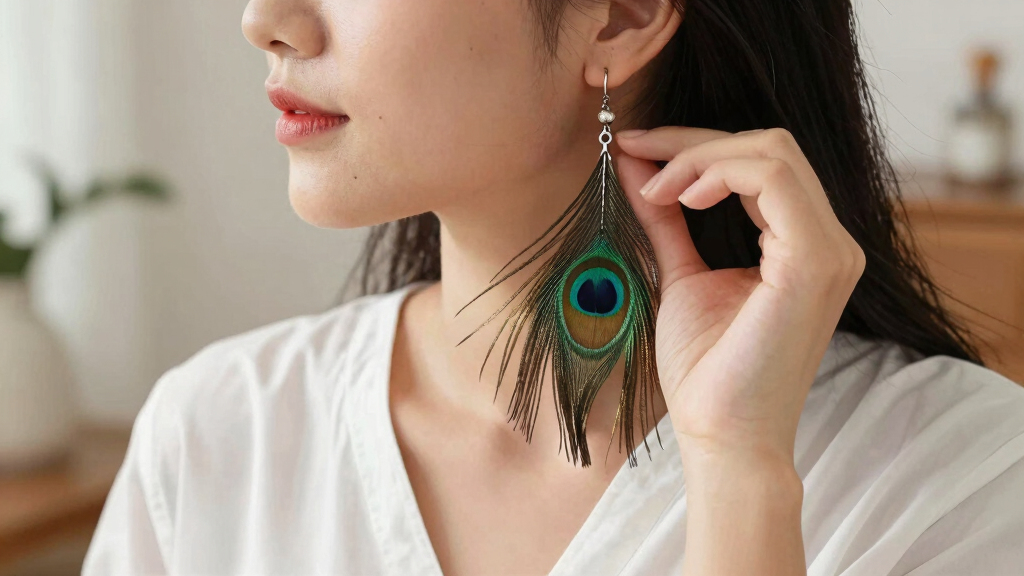 7 Best Peacock Feather Dangle Earrings That Will Make You Stand Out