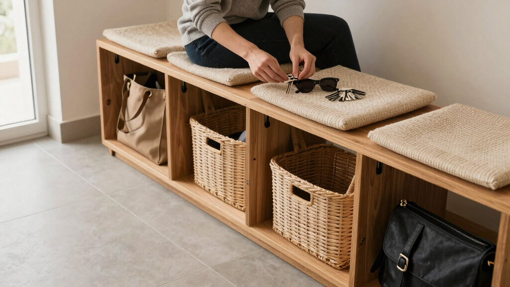 best entryway storage benches