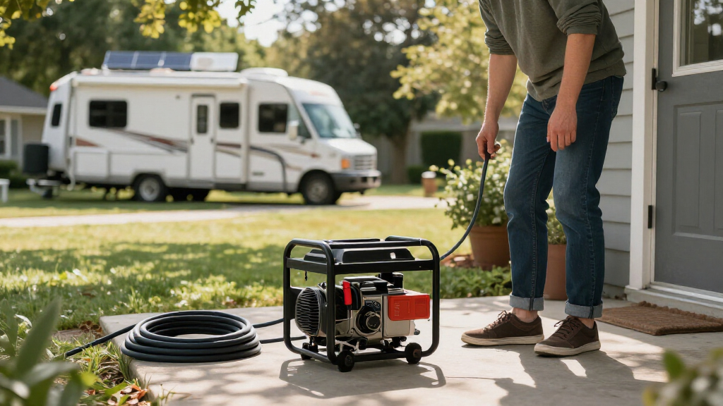 30 amp rv generator for outage prep