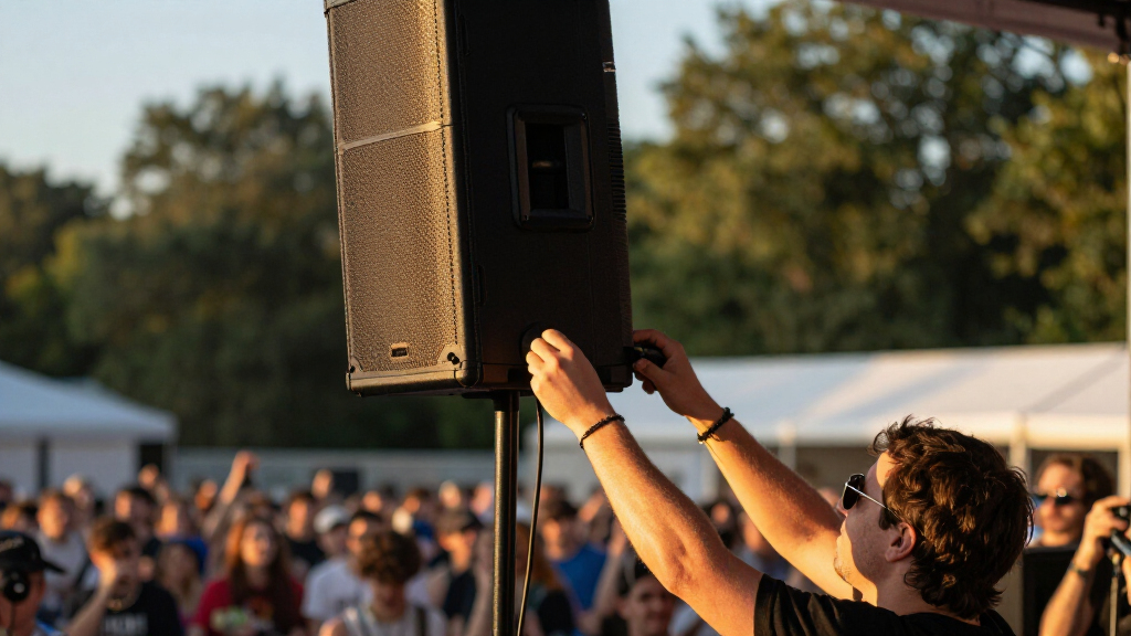 column pa system for bands