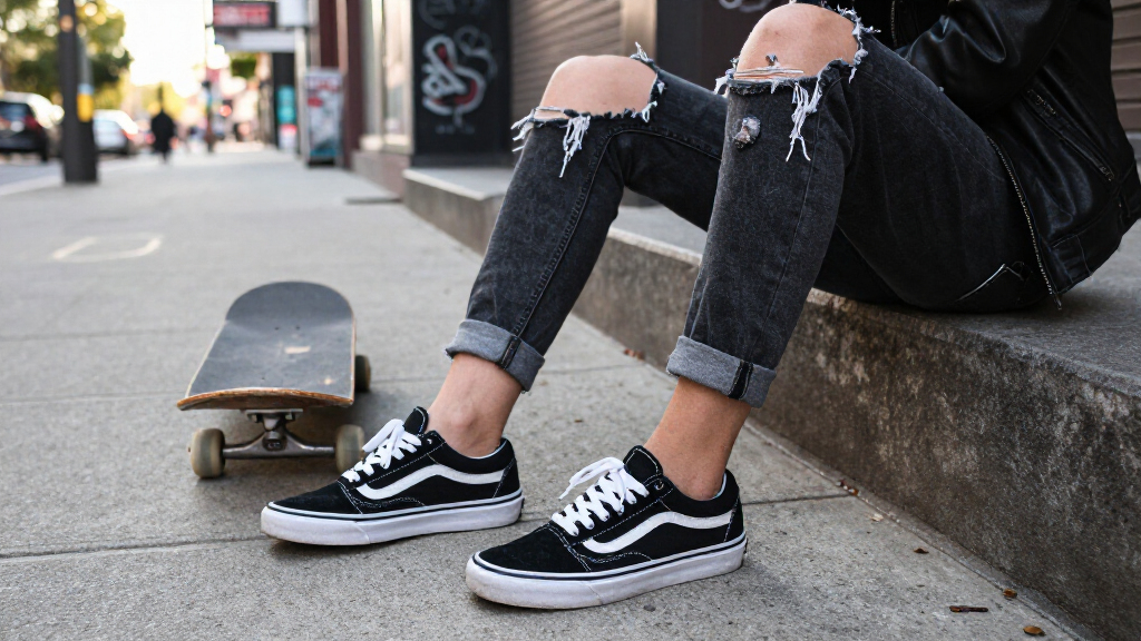 best glam grunge Vans sneakers