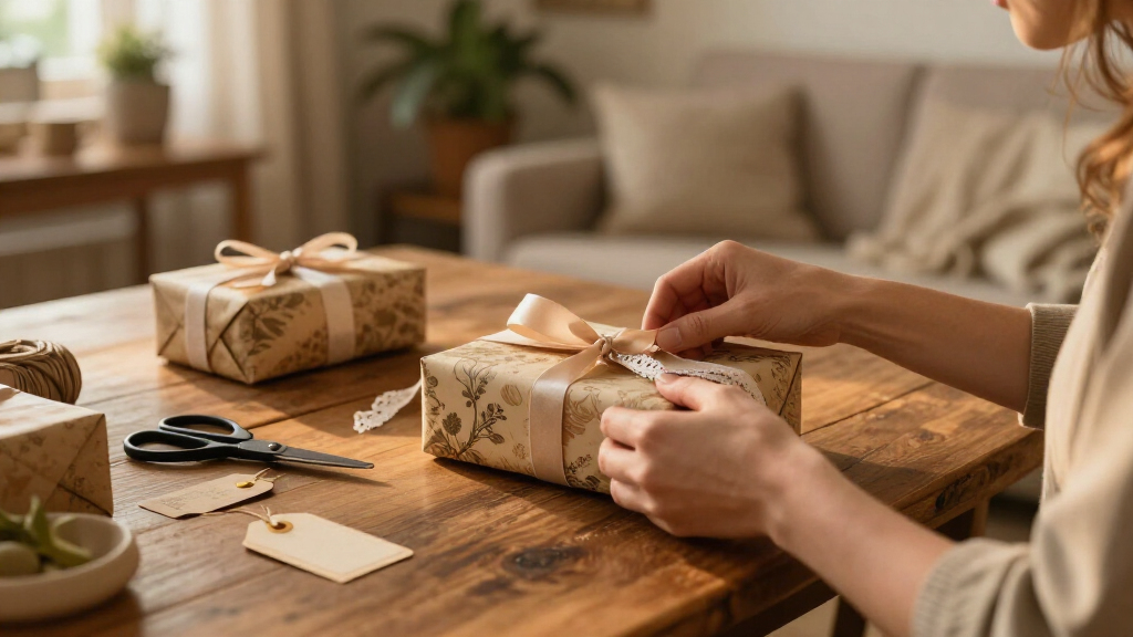 gift wrapping supplies vintage