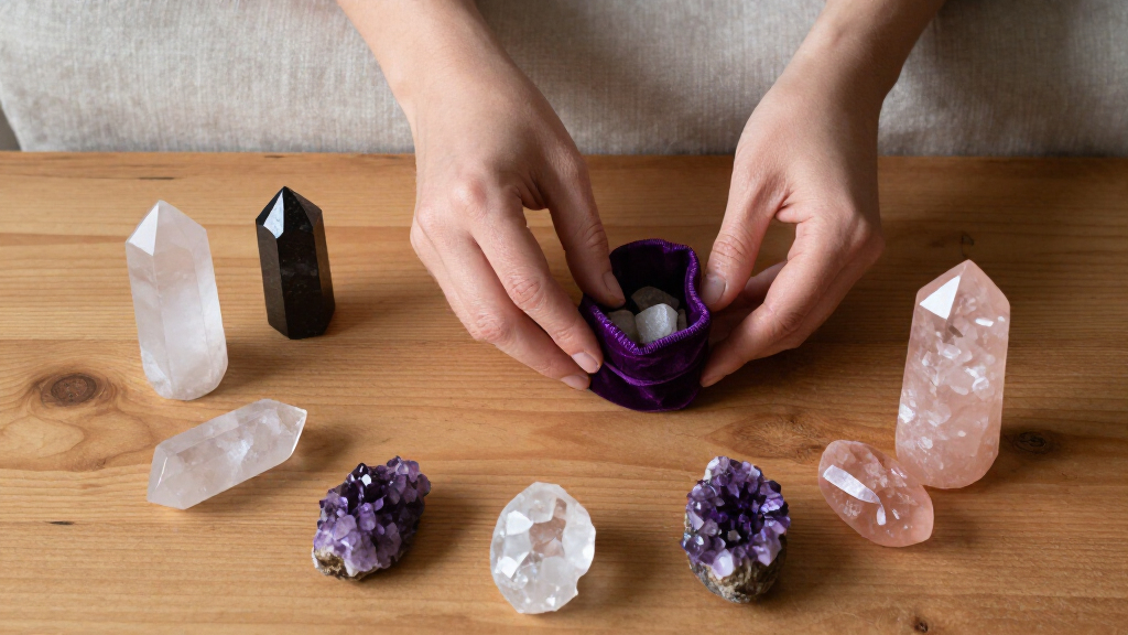 crystal healing sets