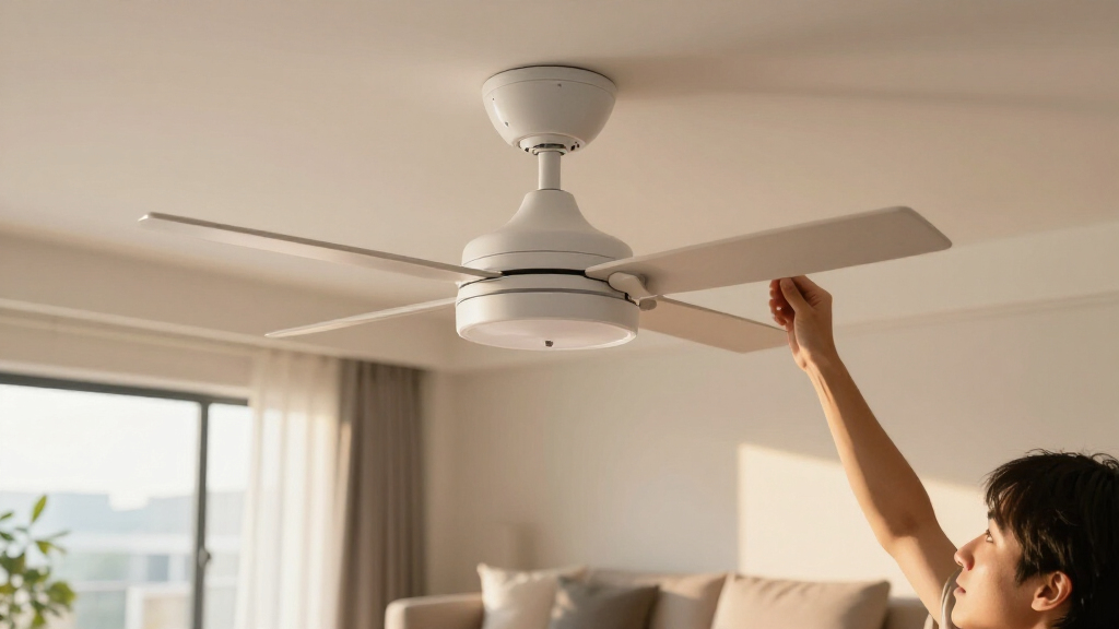 ceiling fan for air movement