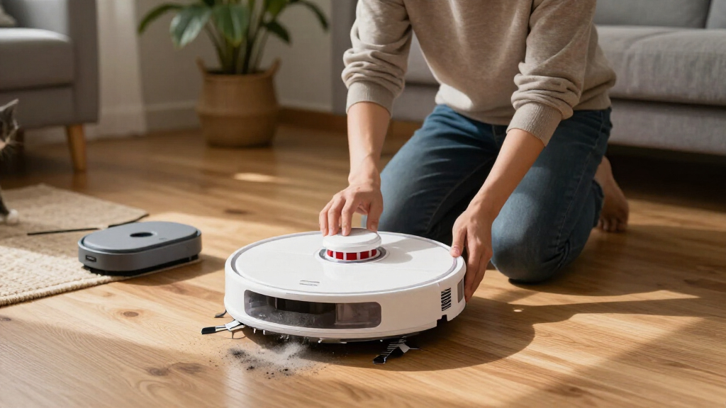 robot vacuums with self-emptying bases