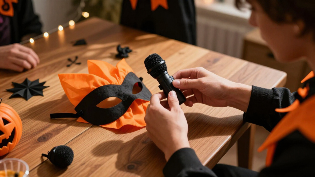 Halloween costume microphones