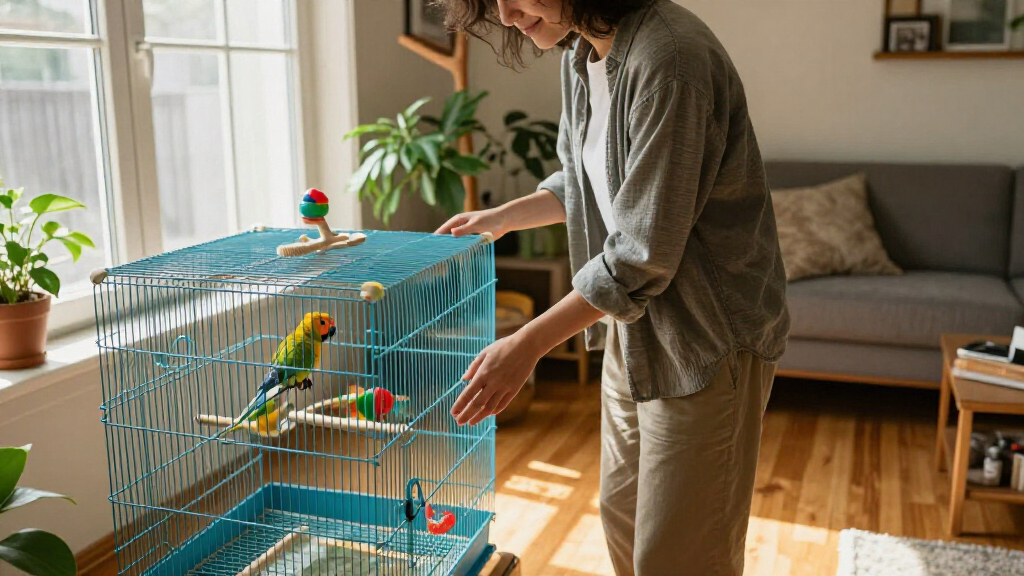 best large parrot cage with playtop