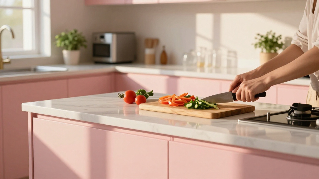 best pink kitchen islands