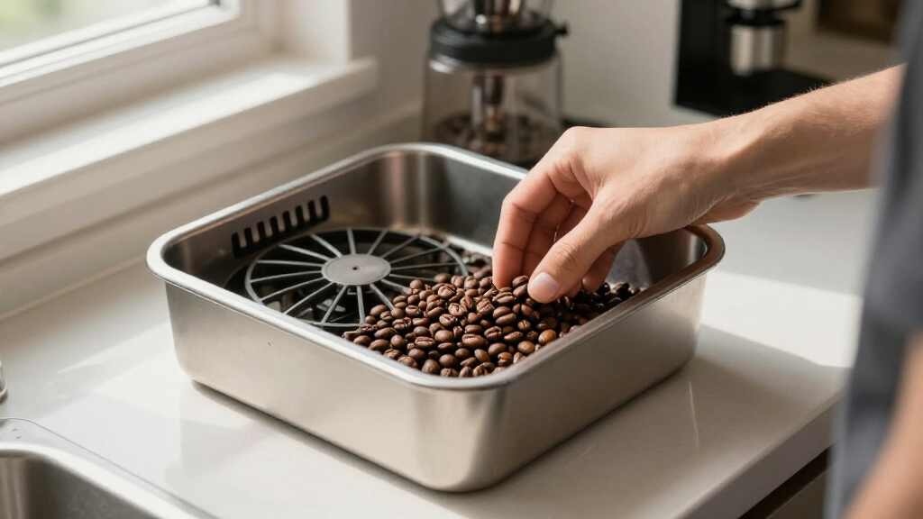coffee bean cooler tray fan