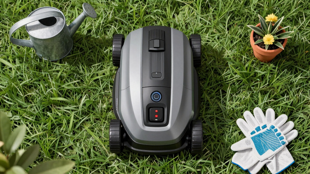 robotic lawn mower with comprehensive safety sensors