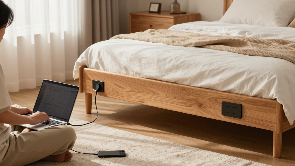 bed risers with built in outlets