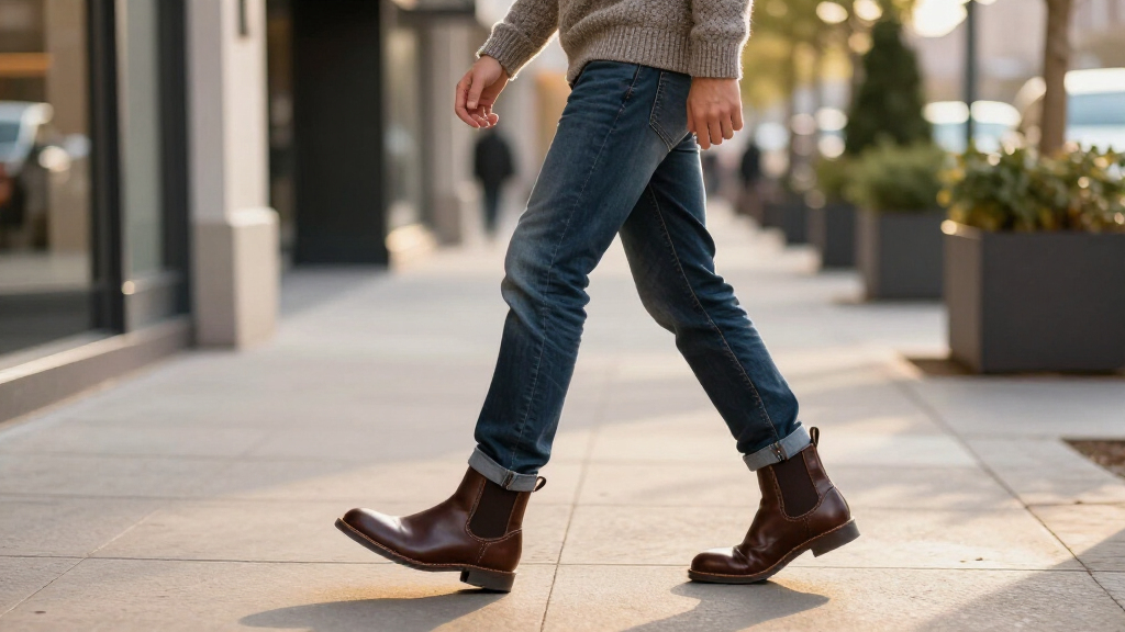 leather chelsea boots for men