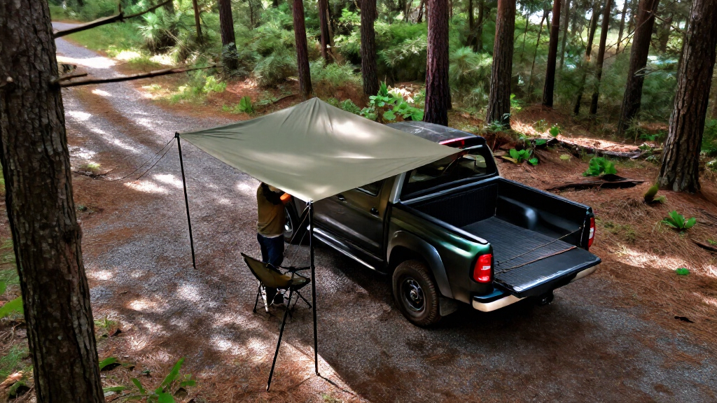 truck bed camping awnings