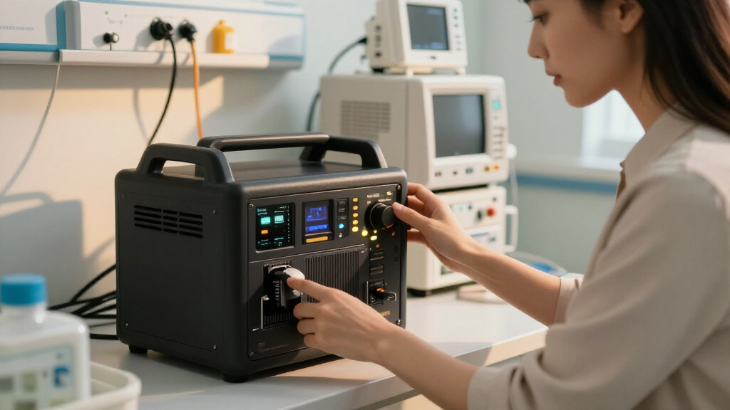 emergency power supply for medical equipment