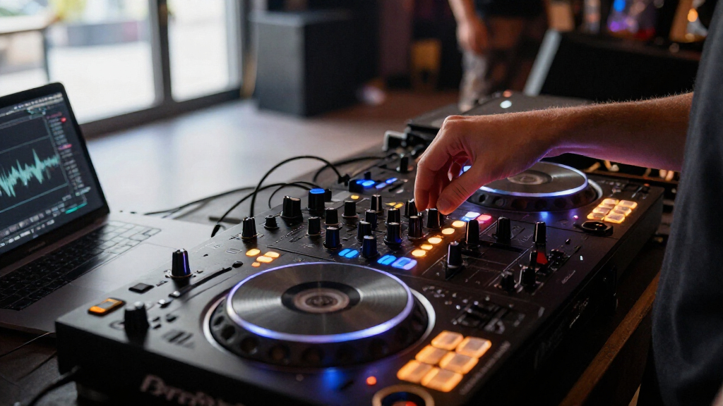 DJ controller lighting systems
