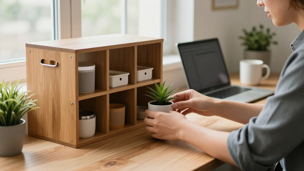 office desks with storage hutches