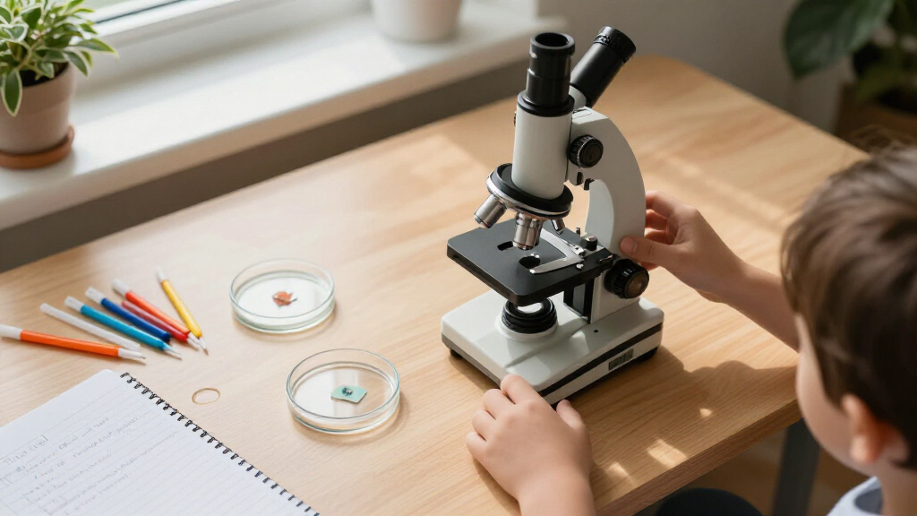 educational science desktop microscopes
