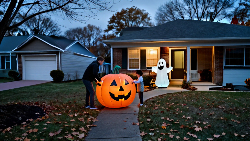 Halloween yard inflatables