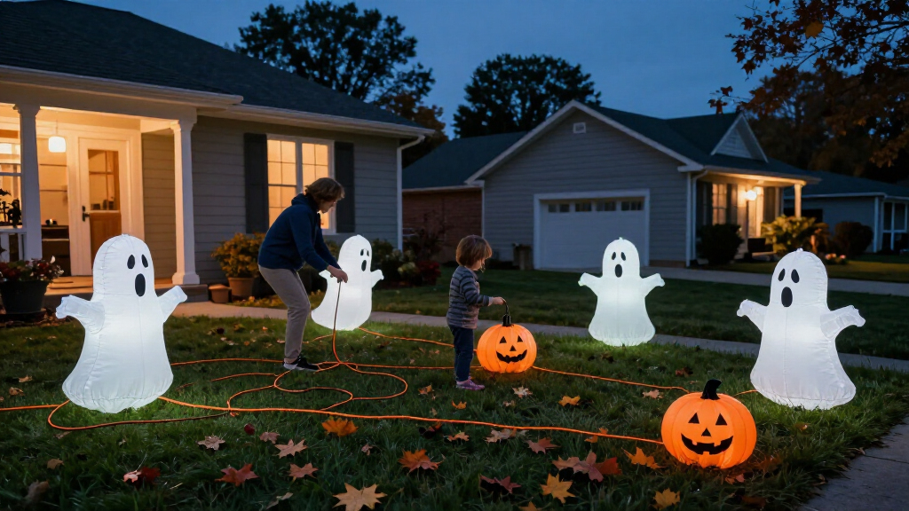 inflatable Halloween yard decorations