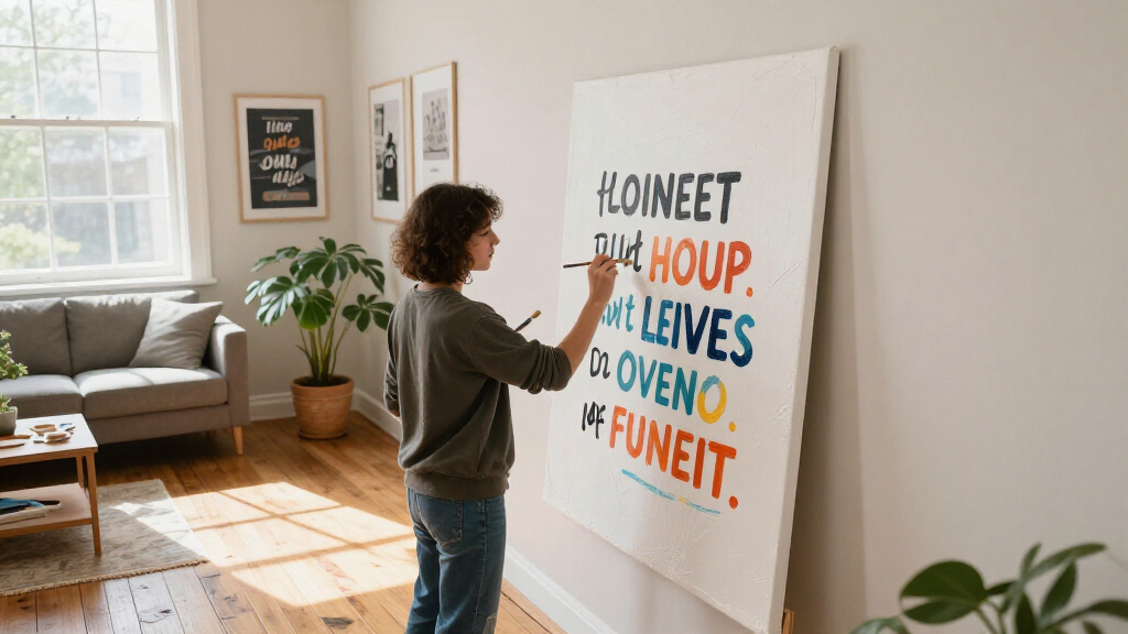 motivational quote wall art