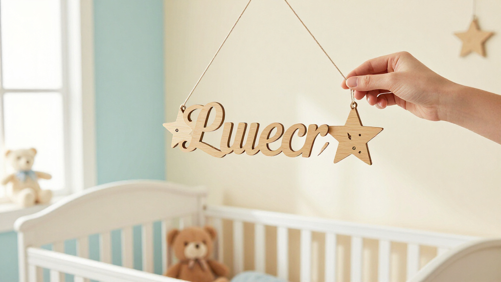 best celestial nursery name signs personalized