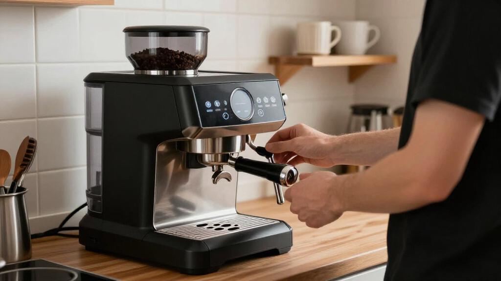 best espresso machine with built in grinder with pre infusion control