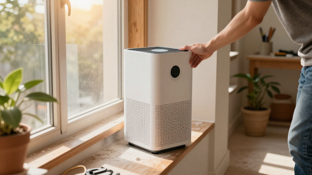 air purifier for drywall dust