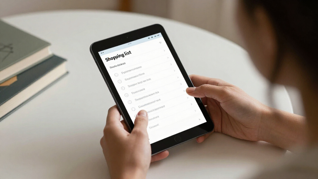 best digital shopping list displays