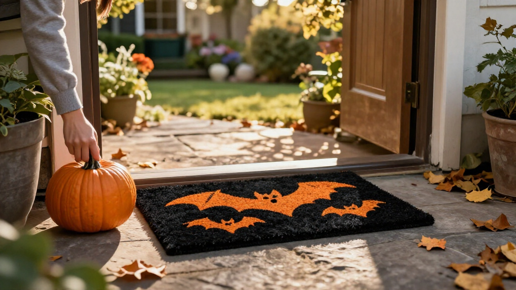Halloween outdoor doormats