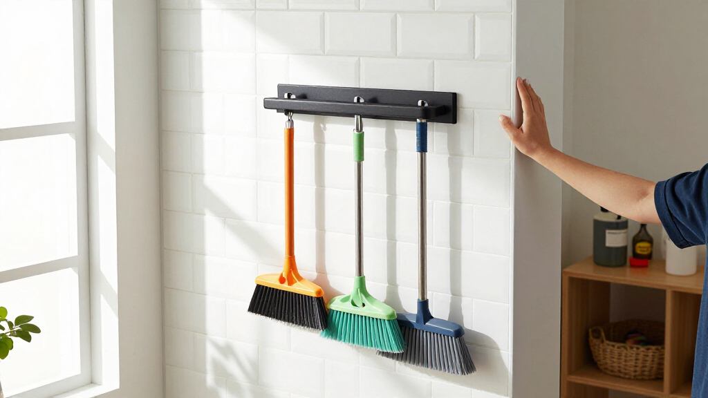 best wall-mounted broom organizer