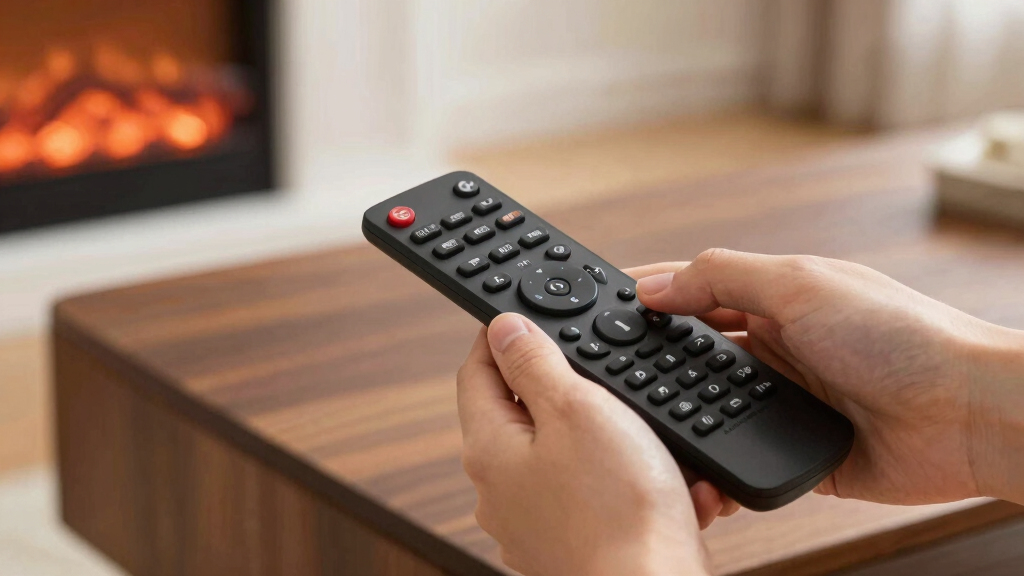 electric fireplace remote controls