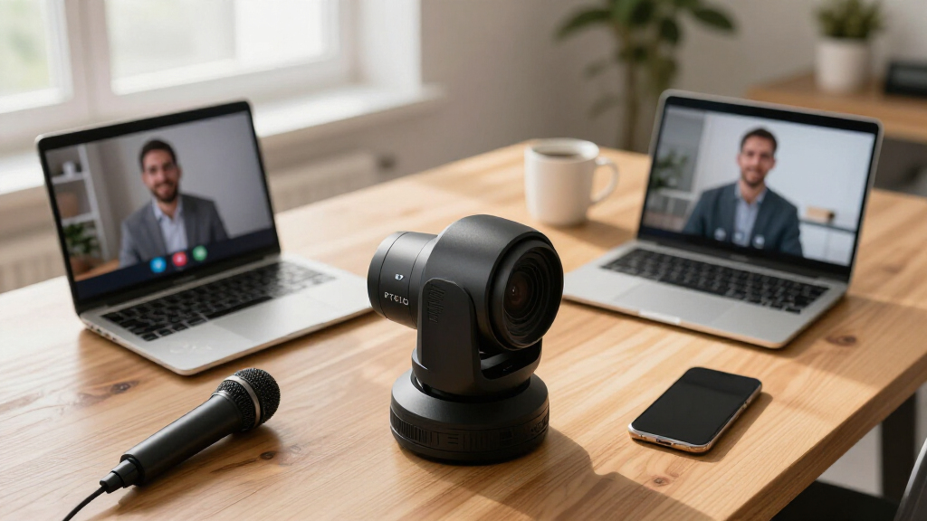 PTZ conference camera for webinar studio