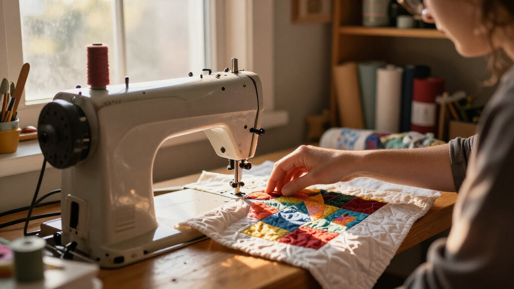 sewing machine for patchwork and creative quilting