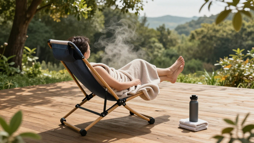 best portable sauna chair setup