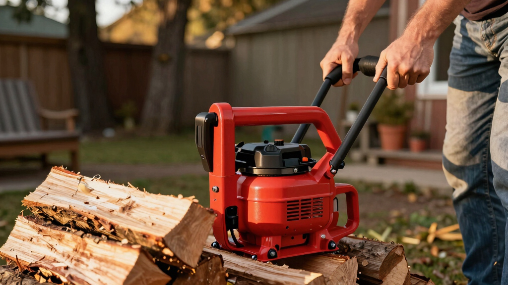 best electric log splitter for home firewood