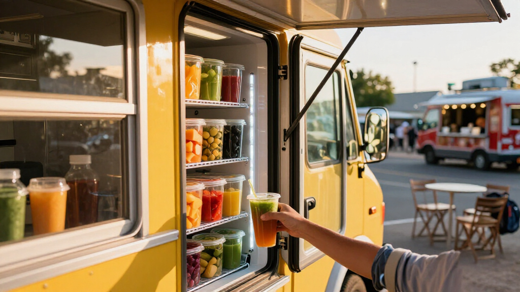 best beverage refrigerator for smoothie truck