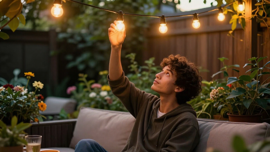 outdoor string lights