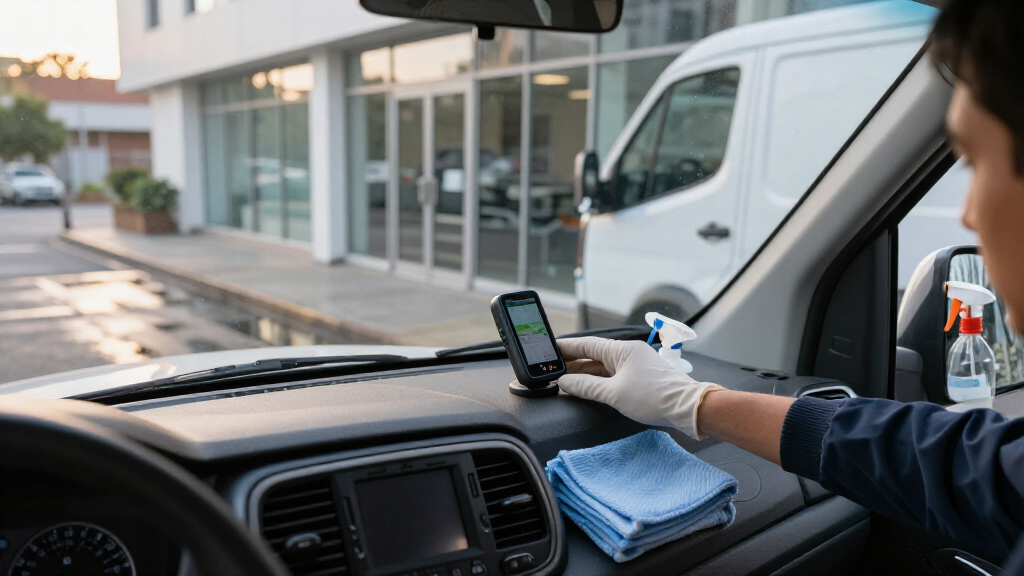 gps tracking devices for cleaner vans