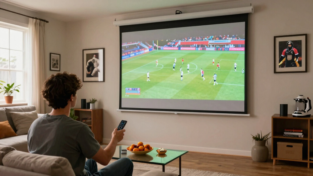 best retractable projector screen for sports fans